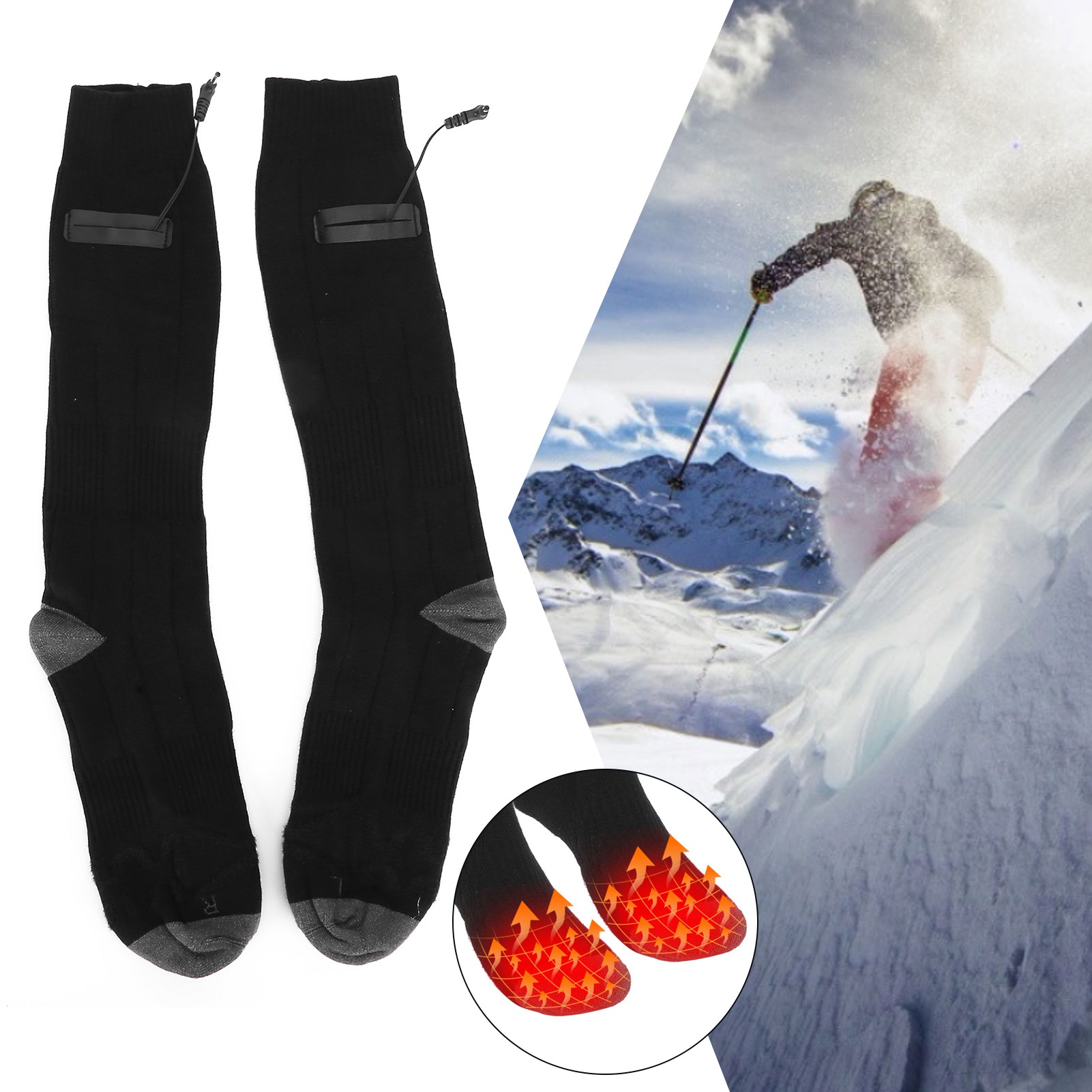 Thermal Sock Winter - Calze elettriche riscaldate, calze termiche invernali,